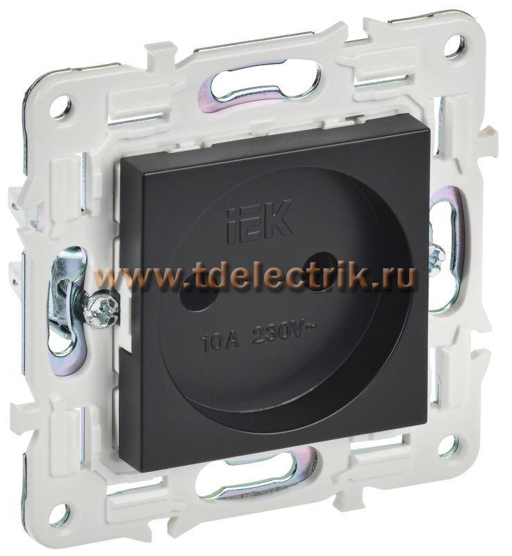 Фотография №1, SKANDY Розетка без з/к/ш 10А SK-R02Bl черн. IEK
