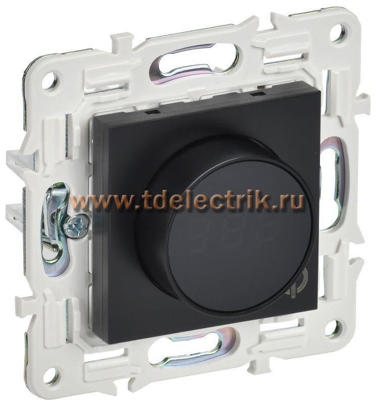 Фотография №1, SKANDY Термостат электронный с инд. SK-T01Bl черн. IEK