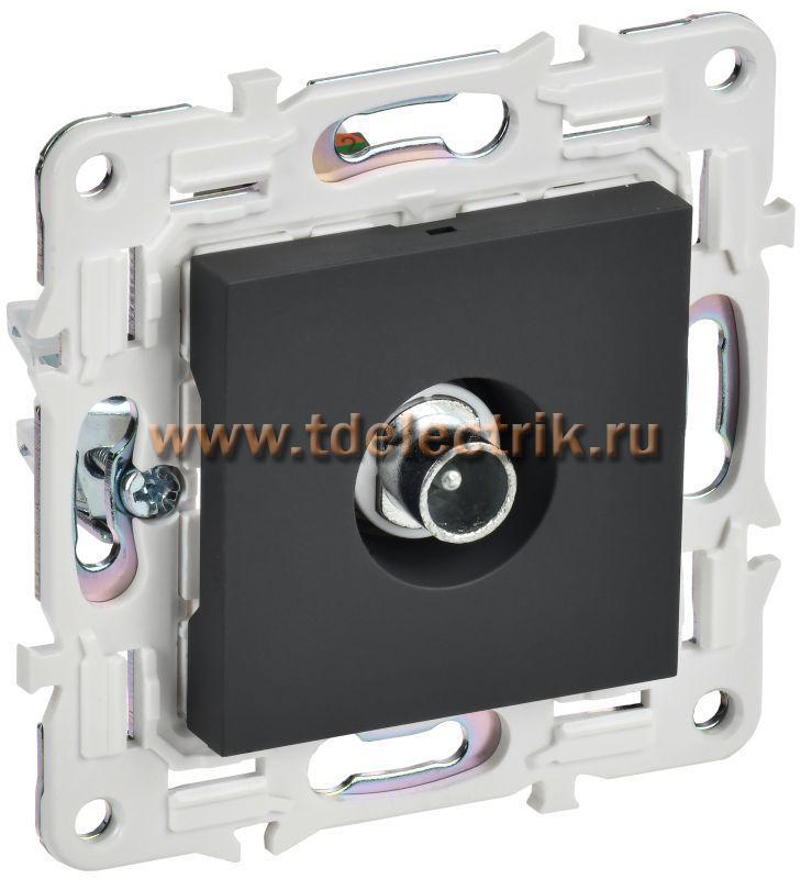 Фотография №1, SKANDY Розетка TV проходная SK-A17G граф. IEK