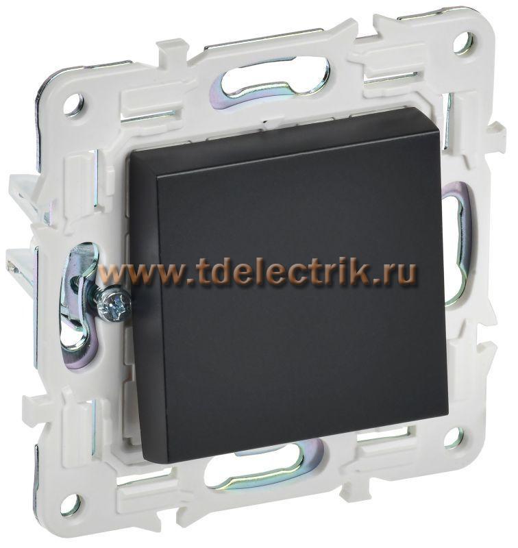 Фотография №1, SKANDY Выключатель 1-кл. прох. 10А SK-V02Bl черн. IEK