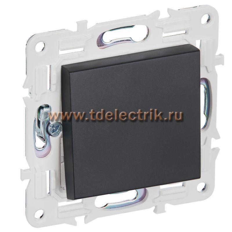 Фотография №1, SKANDY Выключатель 1-кл. перекр. 10А SK-V03Bl черн. IEK