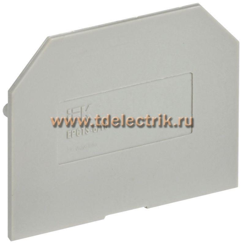 Фотография №1, Заглушка для CTS 6/10мм2 серая IEK