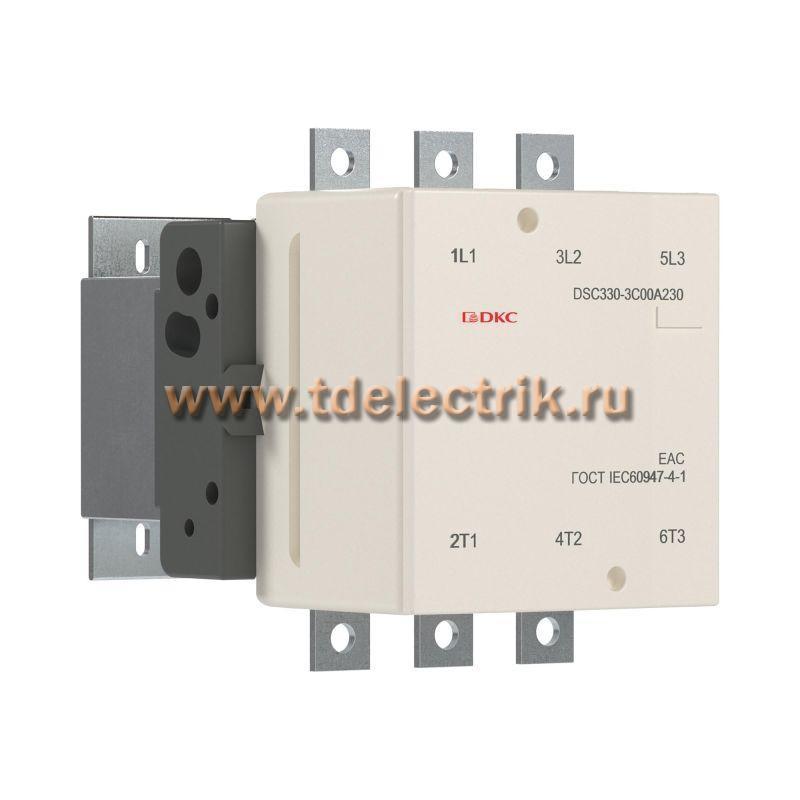 Фотография №1, Магнитный контактор DSC330-3C00A230 330А 160кВт (AC3)  кат 220В AC