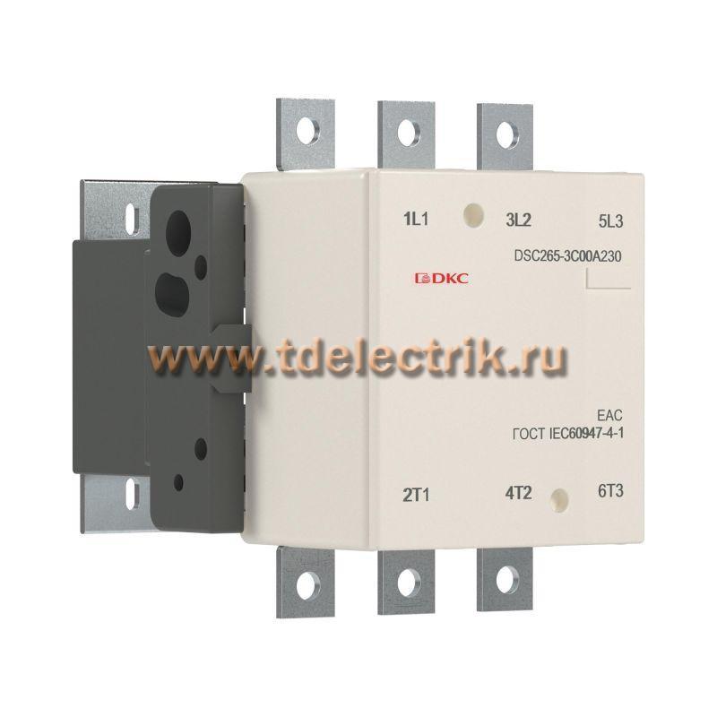 Фотография №1, Магнитный контактор DSC265-3C00A230 265А 130кВт (AC3)  кат 220В AC