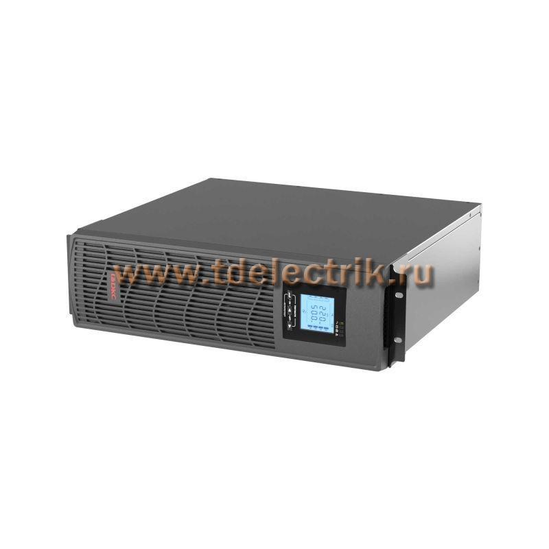 Фотография №1, Линейно-интерактивный ИБП ДКС серии Info Rackmount Pro,3000 ВА/2400 Вт,1/1, USB, RJ45, 6xIEC C13, Rack 3U, SNMP/AS400 slot, 4x9Aч