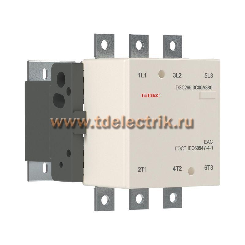 Фотография №1, Магнитный контактор DSC265-3C00A380 265А 130кВт (AC3)  кат 380В AC