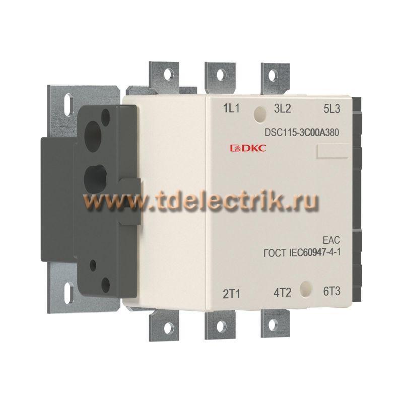 Фотография №1, Магнитный контактор DSC115-3C00A380 115А 55кВт (AC3)  кат 380В AC