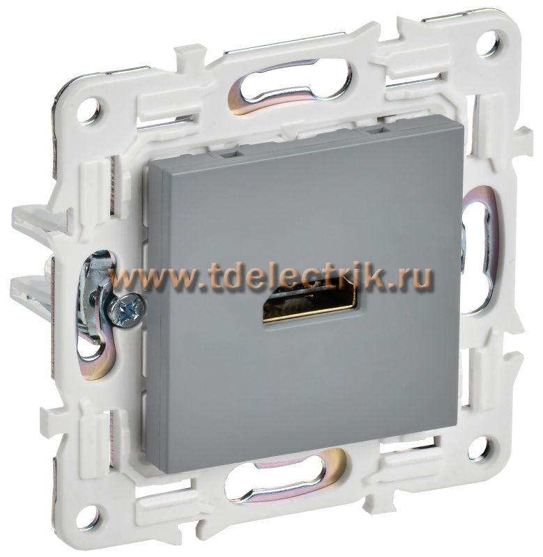 Фотография №1, SKANDY Розетка HDMI SK-H01Gr сер. IEK