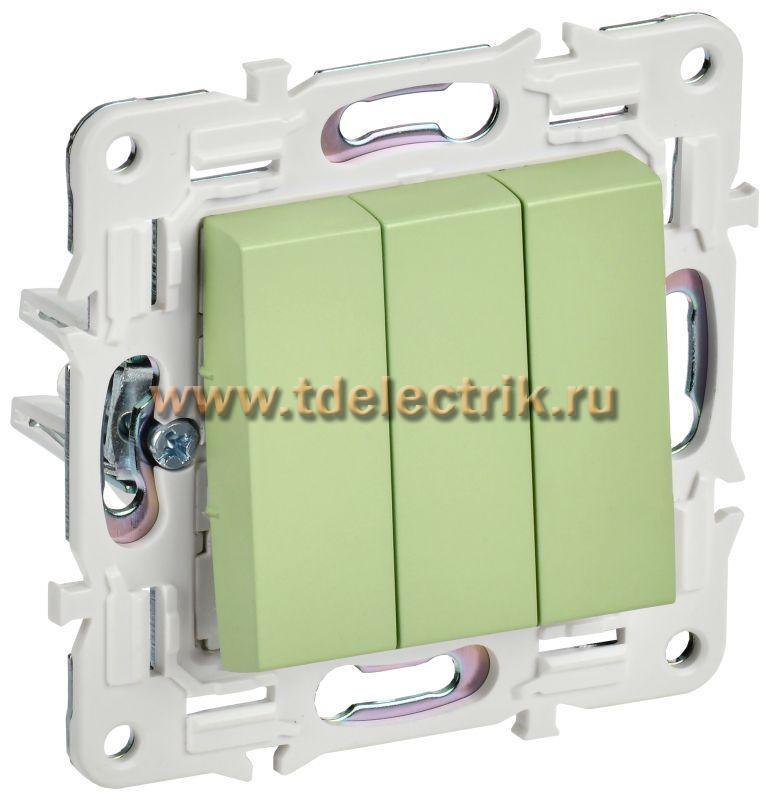 Фотография №1, SKANDY Выключатель 3-кл. 10А SK-V11M мятн. IEK