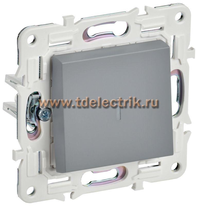 Фотография №1, SKANDY Выключатель 1-кл. прох. с инд. 10А SK-V08Gr сер. IEK