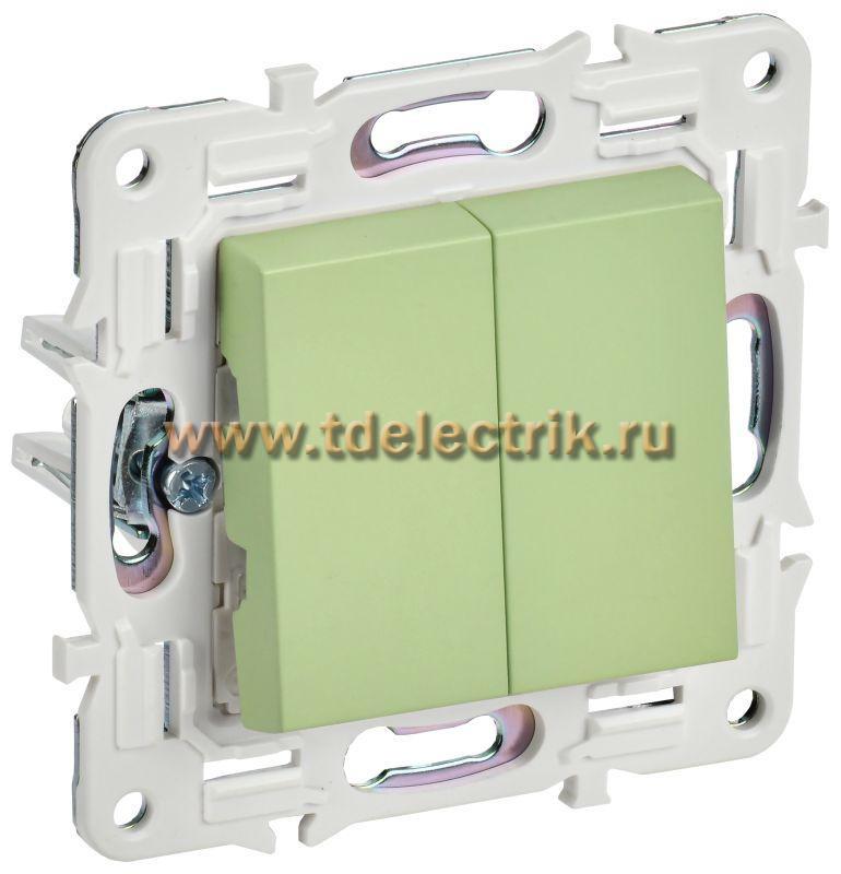 Фотография №1, SKANDY Выключатель 2-кл. прох. 10А SK-V05M мятн. IEK