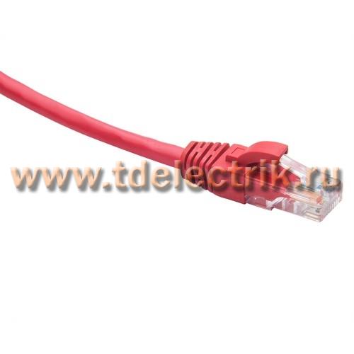 Фотография №1, Коммутационный шнур U/UTP категория 5e LSZH нг(А)-HF 5,0 м, красный