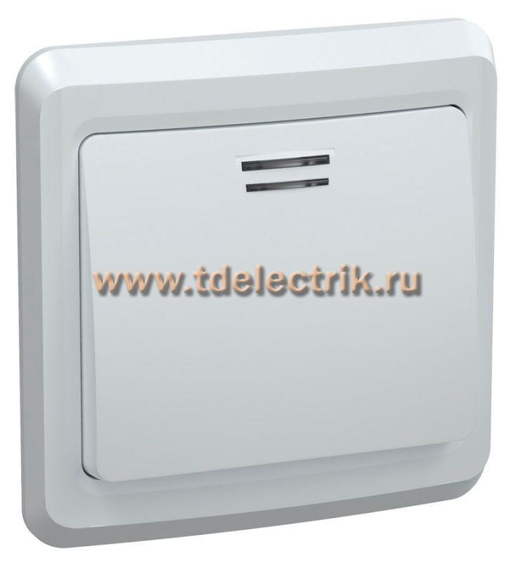 Фотография №1, VEGA Выключатель 1-кл. с инд. 10А ВС10-1-1-ВБ бел. IEK