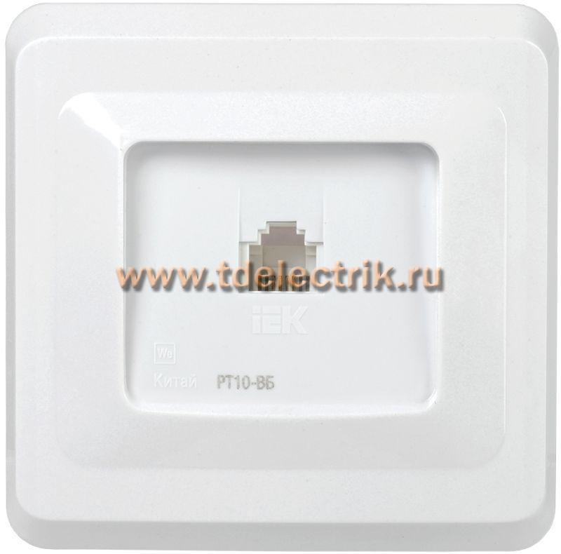 Фотография №1, VEGA Розетка 1-мест. телеф. RJ11 РТ10-ВБ бел. IEK