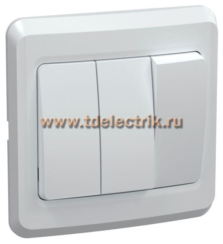 Фотография №1, VEGA Выключатель 3 кл. 10А ВС10-3-0-ВБ бел. IEK