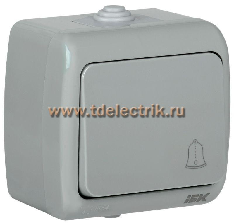 Фотография №1, AQUATIC Выключатель кноп. о/у 10А IP54 ВС-20-1-3-А IEK