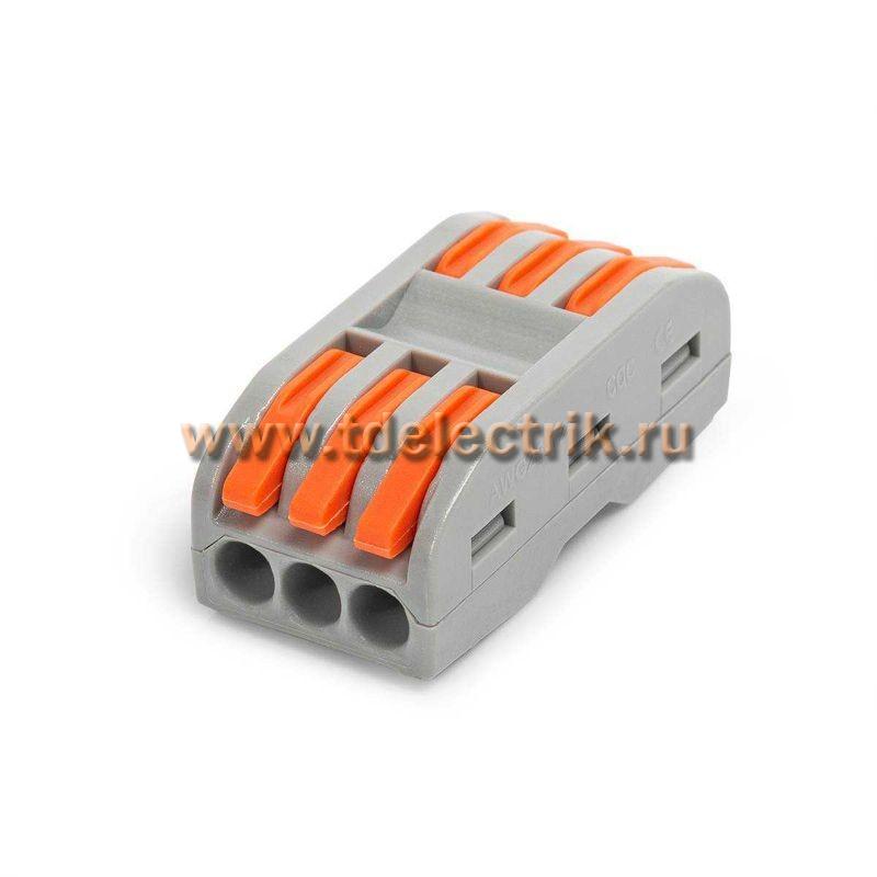 Фотография №1,  Клемма проходная СМК 222-2413 (КВТ)