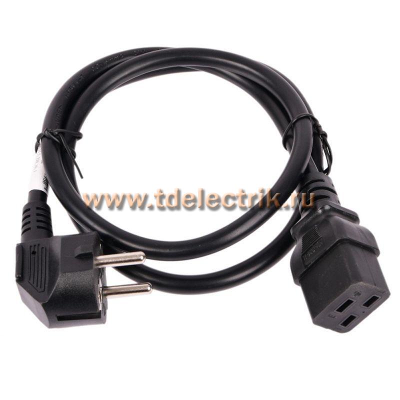 Фотография №1, Кабель питания ДКС, Sсhuko - IEC320 C19, 3 м, сечение 3 х 2,5 мм