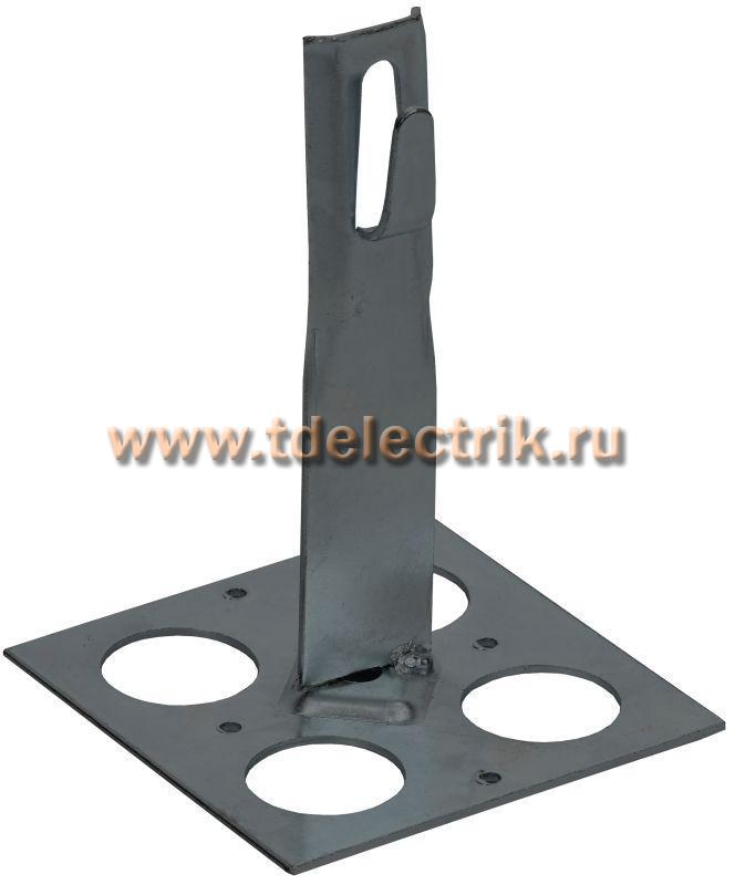 Фотография №1, Держатель проводника кр. 6-8мм пл. кр. h=150мм оц. сталь TD IEK