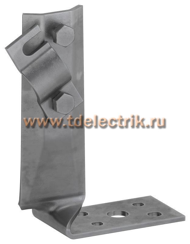Фотография №1, Держатель проводника кр. 6-10мм вин. угл. скр. h=70мм оц. сталь TD IEK