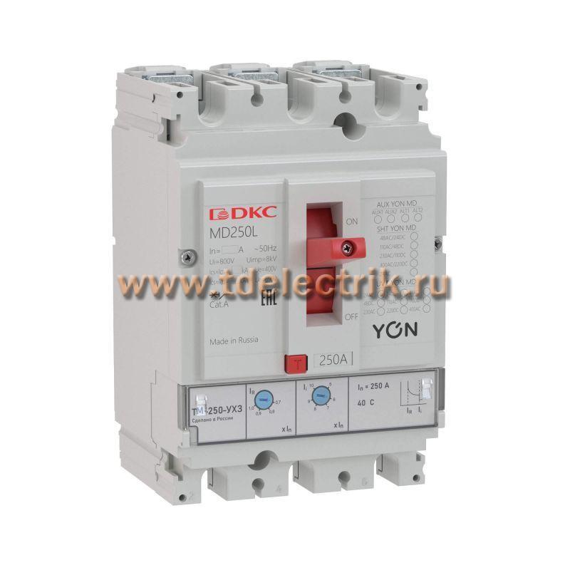 Фотография №1, Авт. выкл. YON MD250N-TM063 3P 63А 40kA Ir 0.7…1xIn