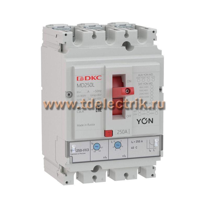 Фотография №1, Авт. выкл. YON MD250N-TM016 3P 16А 40kA Ir 0.7…1xIn
