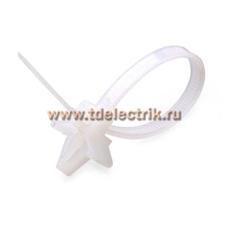 Фотография №1,  Стяжка нейлоновая КСДп 2.5x100 (бел) (100шт) (Fortisflex)