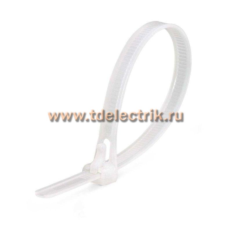 Фотография №1,  Стяжка нейлоновая КСР 7.5x300 (бел) (100шт) (Fortisflex)