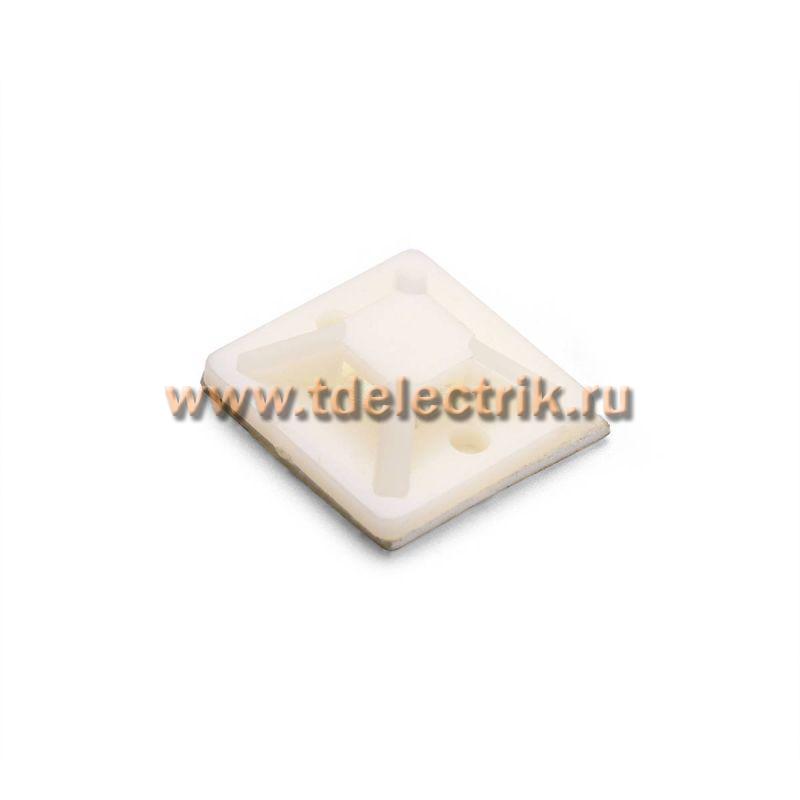 Фотография №1,  Площадка самоклеящаяся ПМС 20х20 (бел) (100шт) (Fortisflex)