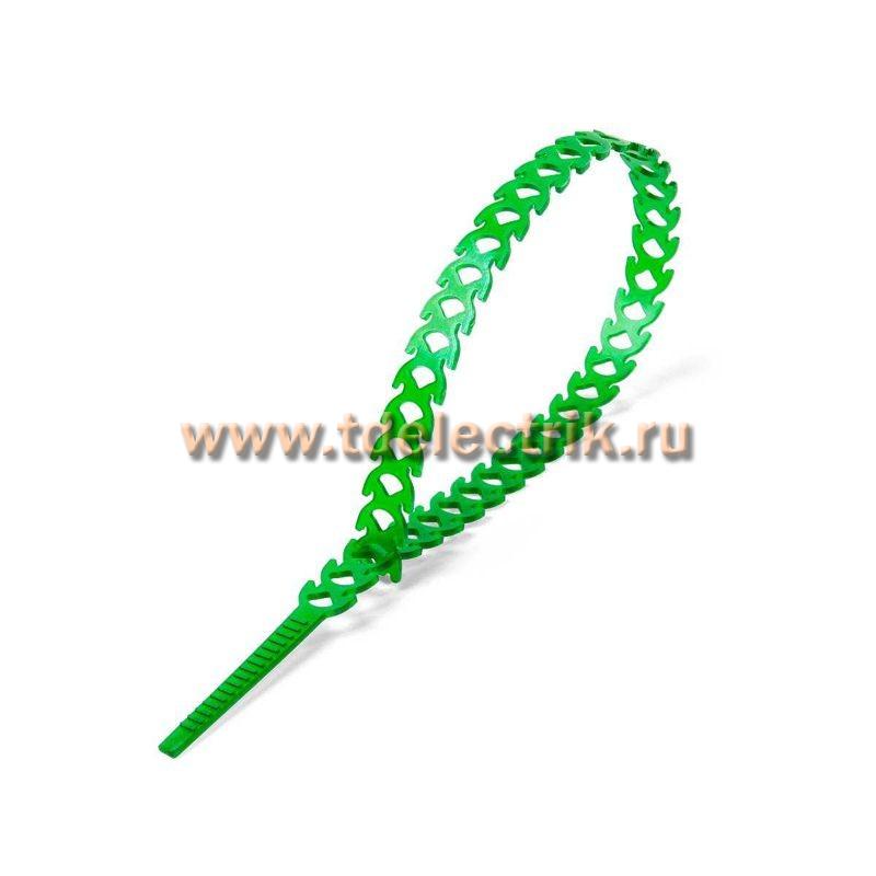 Фотография №1,  Стяжка нейлоновая T-flex 300 (зел) (20шт) (Fortisflex)