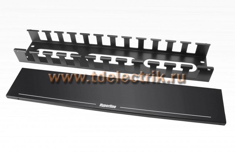 Фотография №1, Hyperline CM-2U-MLF-COV Кабельный организатор металлический с крышкой, 19
