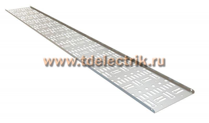 Фотография №1, Hyperline CDV-150x9-32U-RAL7035 Перфорированный вертикальный кабельный организатор-лоток 150х9 мм, высотой 1423 мм, для шкафа высотой 32U, серый
