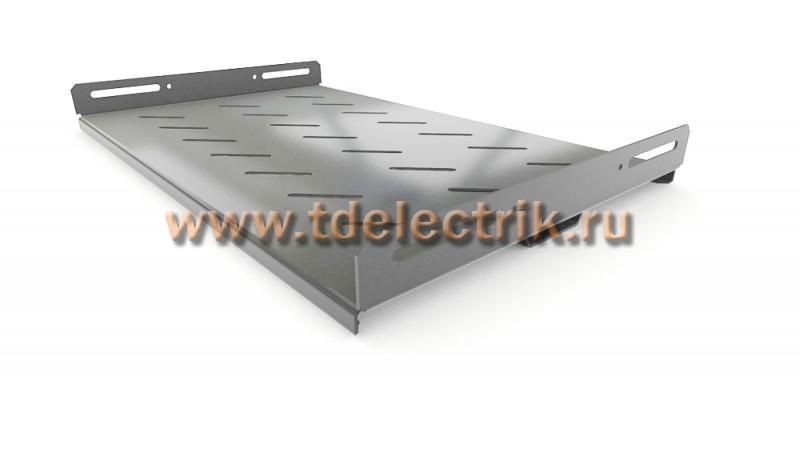 Фотография №1, Hyperline TSH3H-300-RAL7035 Полка стационарная усиленная, глубина 300 мм, с боковым креплением, нагрузка до 100 кг, для шкафов серии TTB, TTR, TWB/TWB-FC, 485х300мм (ШхГ), цвет серый (RAL 7035)