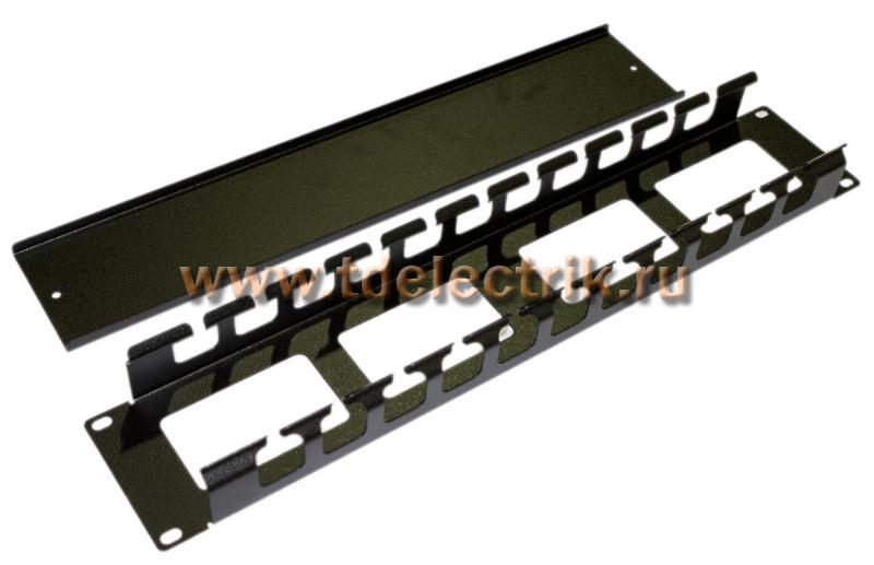 Фотография №1, Hyperline CM-2U-ML-COV Кабельный организатор металлический с крышкой, 19