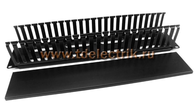 Фотография №1, Hyperline CM-2U-PL-COV Кабельный организатор пластиковый с крышкой, 19
