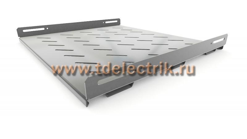 Фотография №1, Hyperline TSH3H-450-RAL7035 Полка стационарная усиленная, глубина 450 мм, с боковым креплением, нагрузка до 100 кг, для шкафов серии TTB, TTR, TWB/TWB-FC, 485х450мм (ШхГ), цвет серый (RAL 7035)