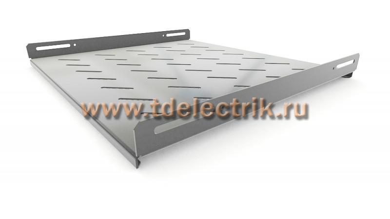 Фотография №1, Hyperline TSH3L-450-RAL7035 Полка стационарная, глубина 450 мм, с боковым креплением, нагрузка до 20 кг, для шкафов серии TTB, TTR, TWB/TWB-FC, 485х450мм (ШхГ), цвет серый (RAL 7035)