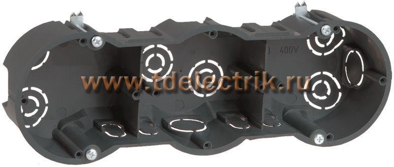Фотография №1, Коробка уст. КМ40009 3-ая тв. ст. 212х70х45мм IEK