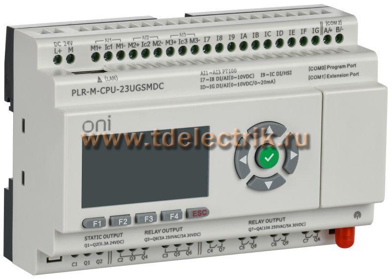 Фотография №1, Микро ПЛК PLR-M. CPU с GSM DI10/PT3/DO08(R)/02(T) 24В DC ONI