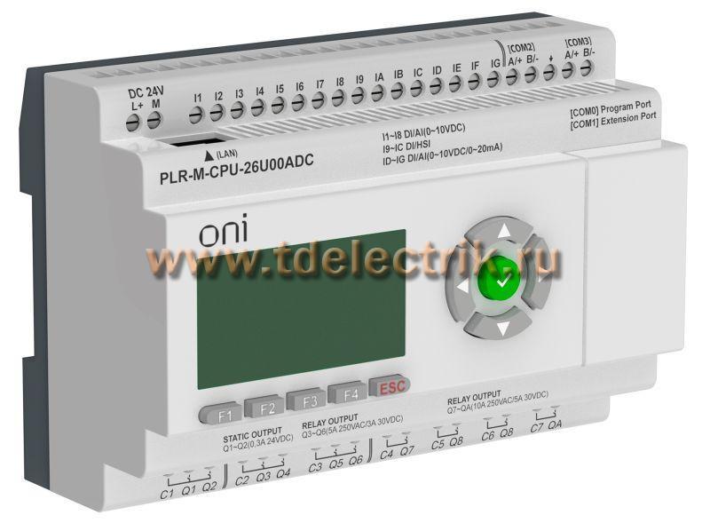 Фотография №1, Микро ПЛК PLR-M. CPU DI16/DO08(R)/DO02(T) 24В DC ONI