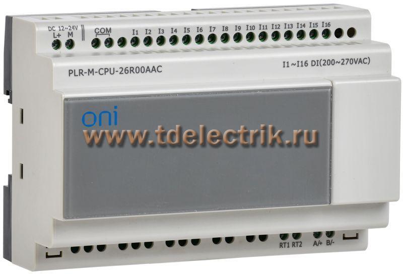 Фотография №1, Микро ПЛК PLR-M. CPU DI16(230В АС) 12-24В DC ONI