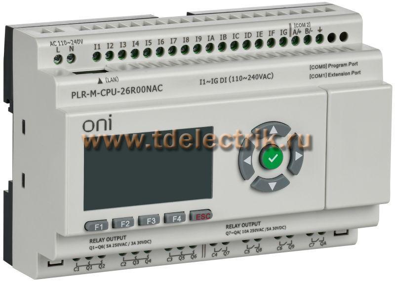 Фотография №1, Микро ПЛК PLR-M. CPU DI16/DO10 230В AC ONI