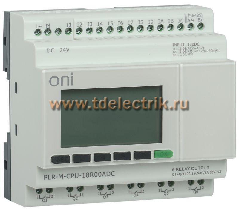 Фотография №1, Микро ПЛК PLR-M. CPU DI12/DO06(R) 24В DC ONI