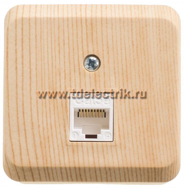 Фотография №1, ЭТЮД О/У компьютерная РОЗЕТКА RJ45 кат.5е, СОСНА, Россия