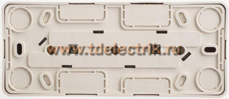 Фотография №1, ЭТЮД O/У тройная РОЗЕТКА с заземлением со шторками 16А 250B, КРЕМОВЫЙ, Россия