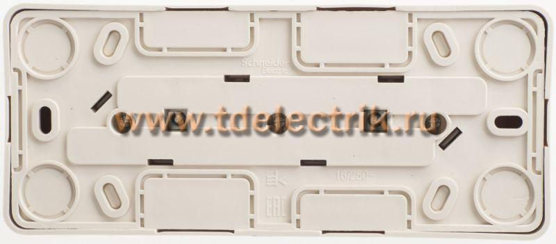 Фотография №1, ЭТЮД O/У тройная РОЗЕТКА с заземлением без шторок 16А 250B, КРЕМ, Россия