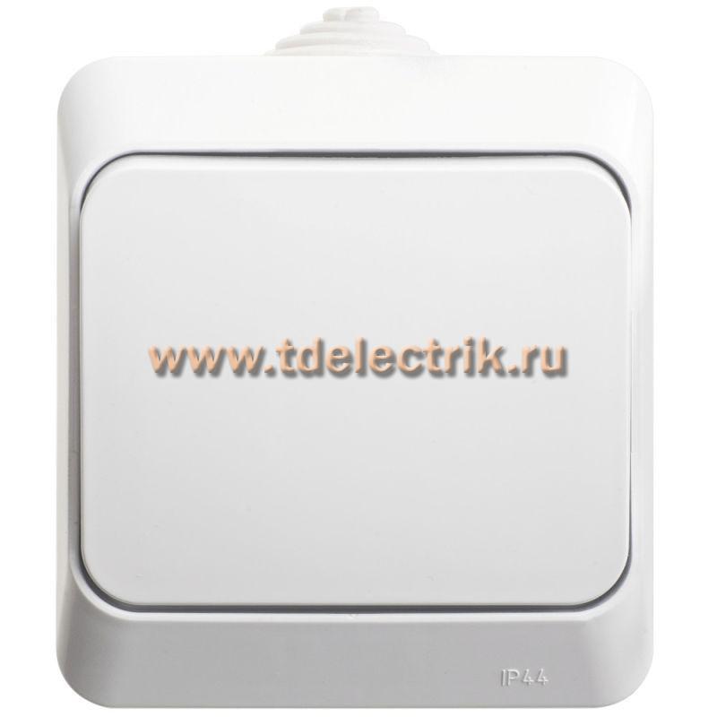 Фотография №1, ЭТЮД IP44 О/У 1-клавишный ПЕРЕКЛЮЧАТЕЛЬ 10 АХ, БЕЛЫЙ, Россия
