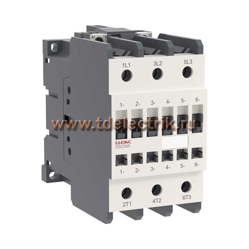 Фотография №1, Магнитный контактор YON DSC065 65A 30кВт AC3 3P кат.220В AC