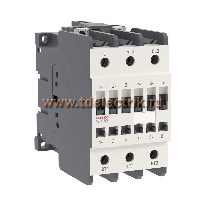Фотография №1, Магнитный контактор YON DSC080 80A 40кВт AC3 3P кат.110В DC