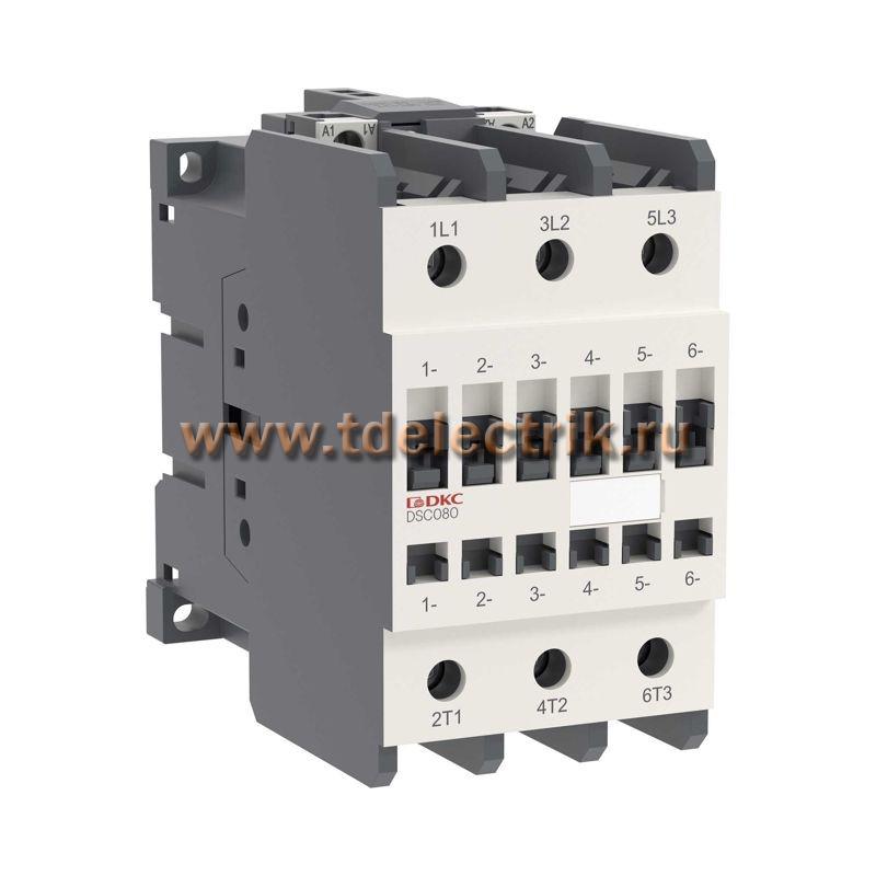 Фотография №1, Магнитный контактор YON DSC080 80A 40кВт AC3 3P кат.220В AC